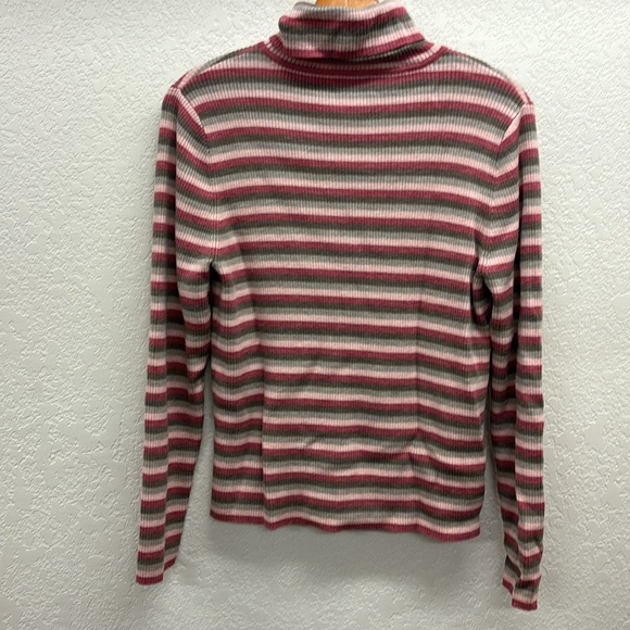 Pendleton Striped Turtleneck Ribbed Sweater Size XL - Picture 3 of 4